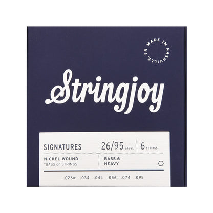 Stringjoy Signatures Bass VI Balanced Heavy Gauge 26-95 Nickel Wound Guitar Strings