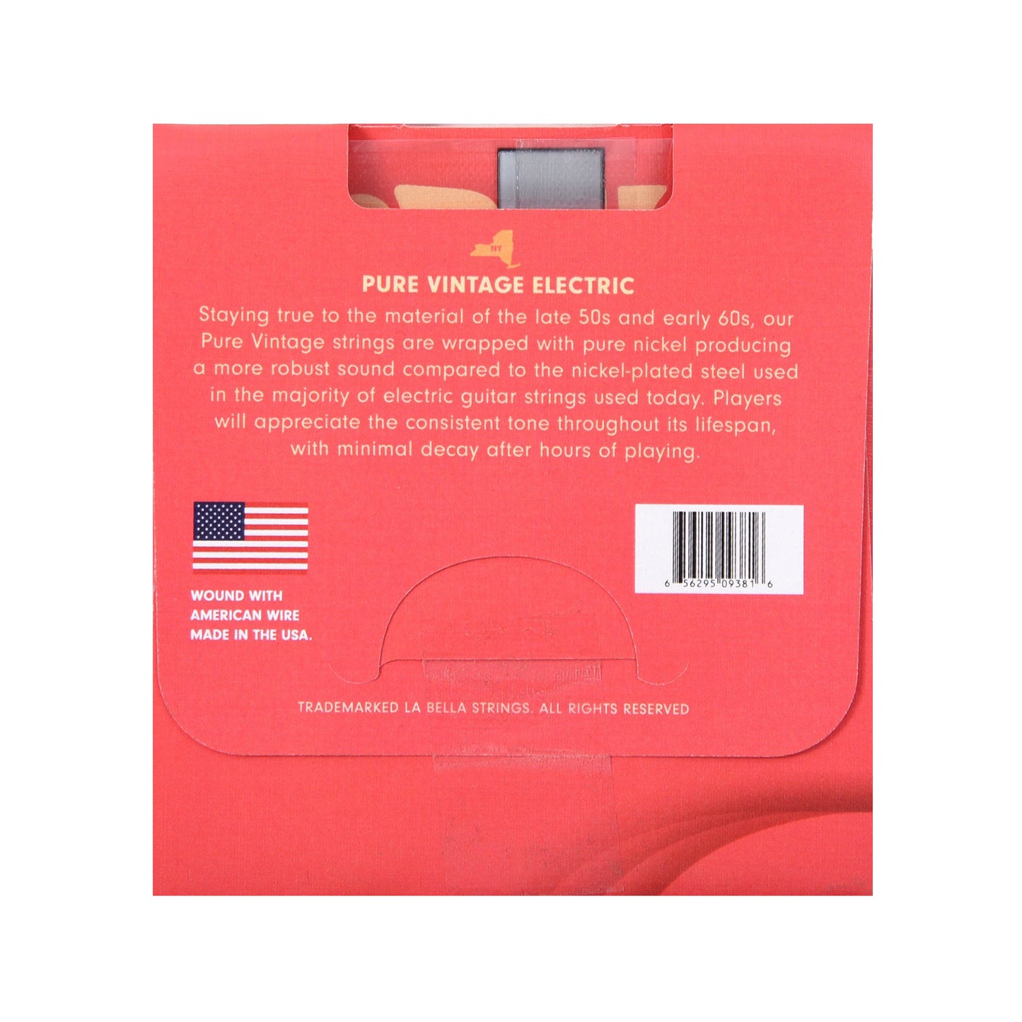 La Bella PV1046 Pure Vintage Electric Guitar Strings Regular 10-46