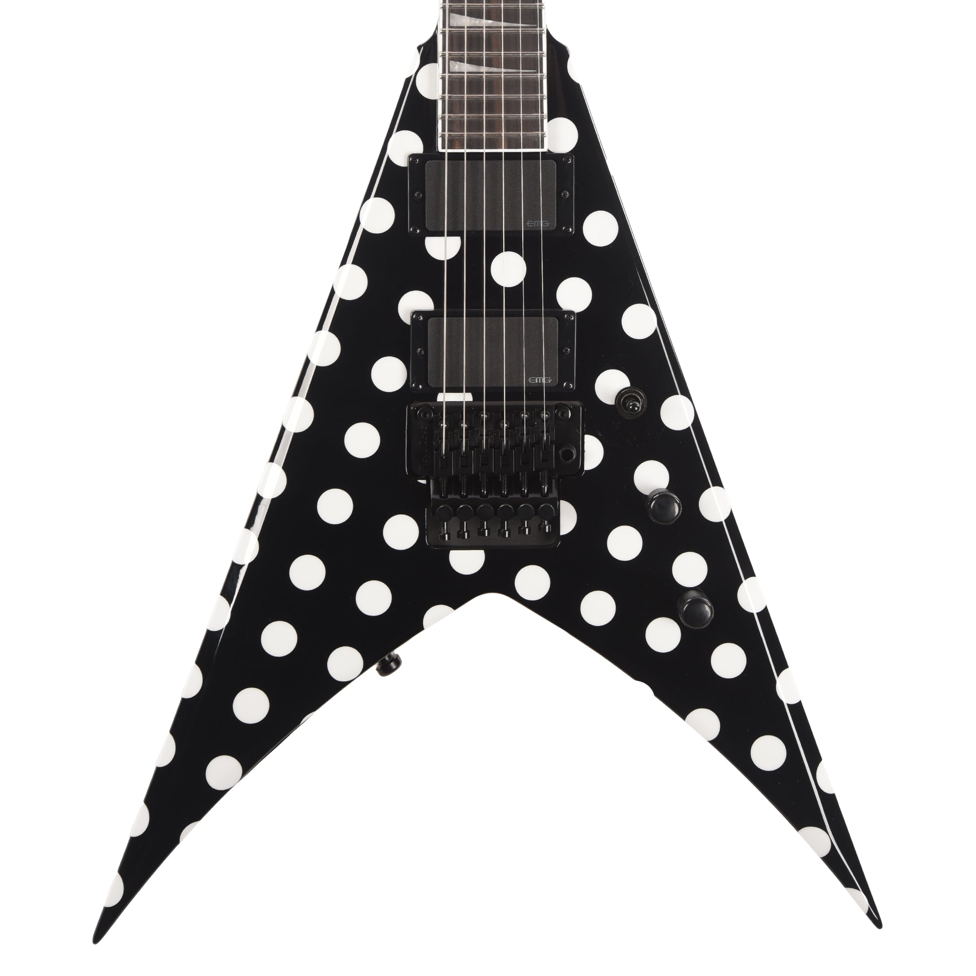 Jackson Limited Edition Pro Series Artist Signature Phil Demmel KV King V Polka Dot