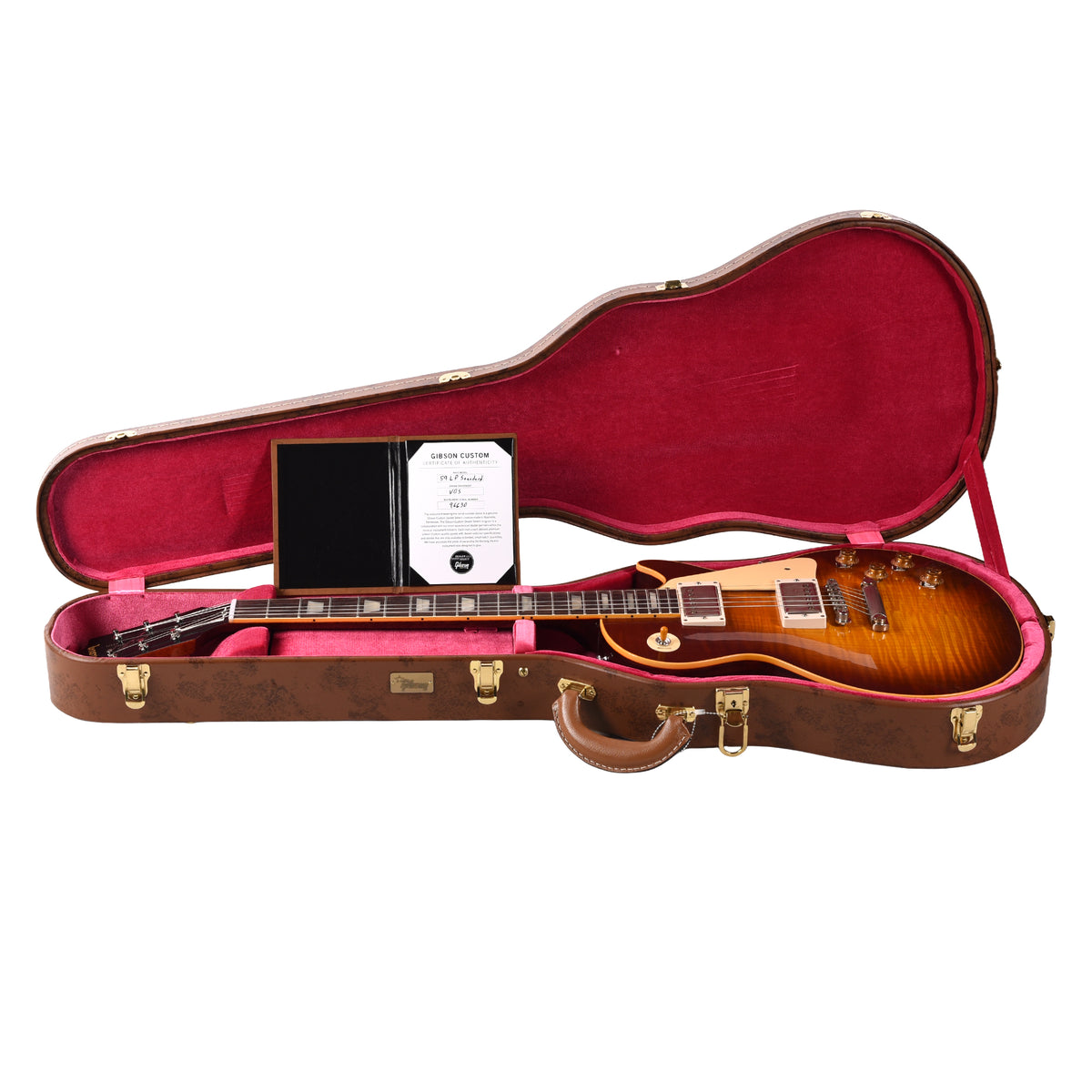 Gibson Custom Shop 1959 Les Paul Standard "CME Spec" Cherry Tea Burst VOS w/59 Carmelita Neck Electric Guitars