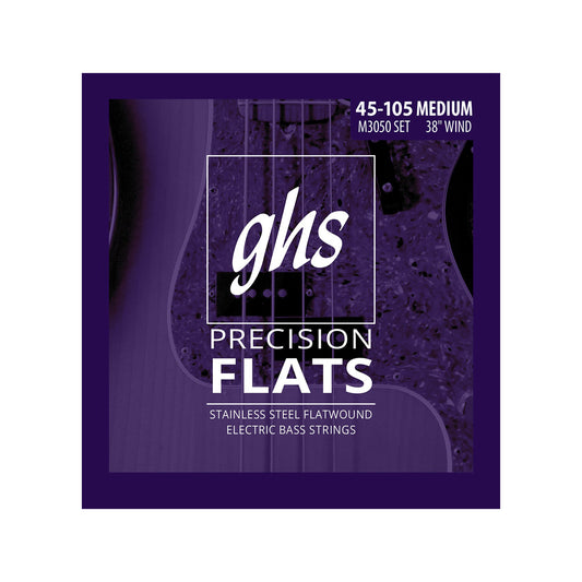 GHS Precision Flatwound Bass Long Scale Plus Medium 45-105