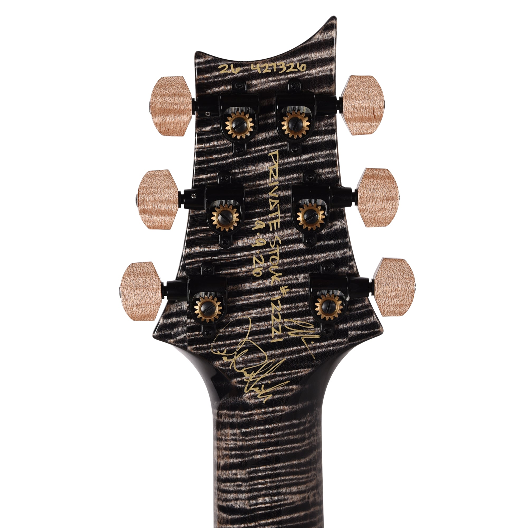 PRS Private Stock #12221 Custom 24 Quilted Maple/Swamp Ash Bahamian Blue Glow w/Charcoal Stained Curly Maple Neck Electric Guitars