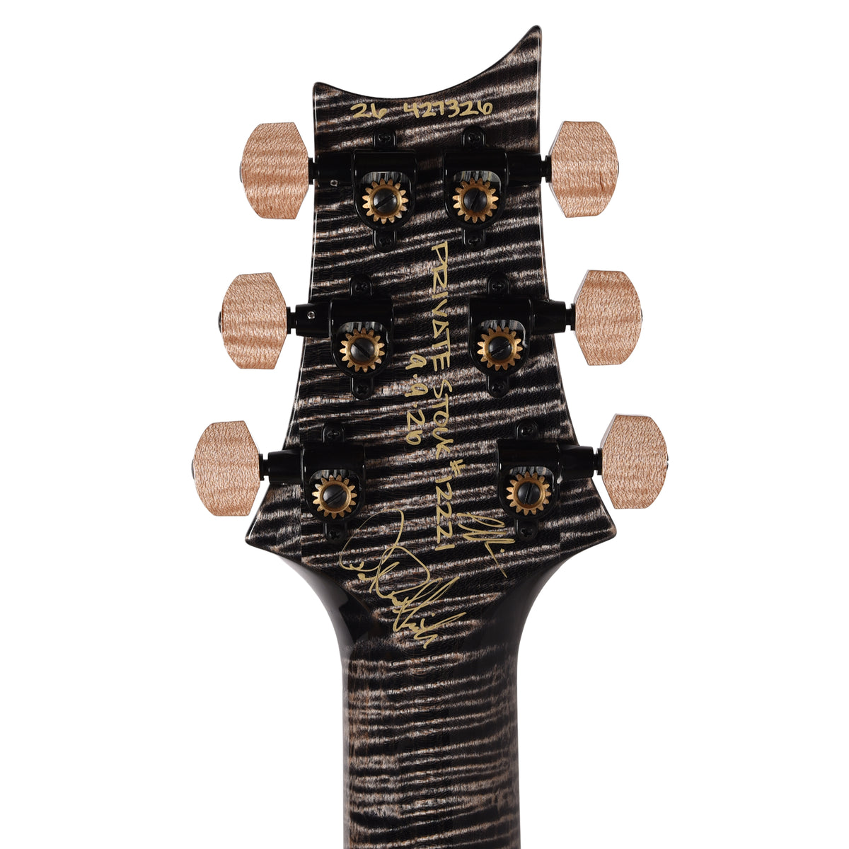 PRS Private Stock #12221 Custom 24 Quilted Maple/Swamp Ash Bahamian Blue Glow w/Charcoal Stained Curly Maple Neck Electric Guitars