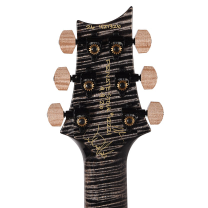 PRS Private Stock #12221 Custom 24 Quilted Maple/Swamp Ash Bahamian Blue Glow w/Charcoal Stained Curly Maple Neck Electric Guitars