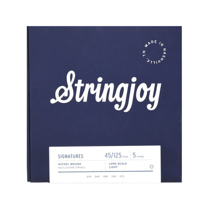 Stringjoy 5-String Electric Bass Light Gauge Long Scale 45-125