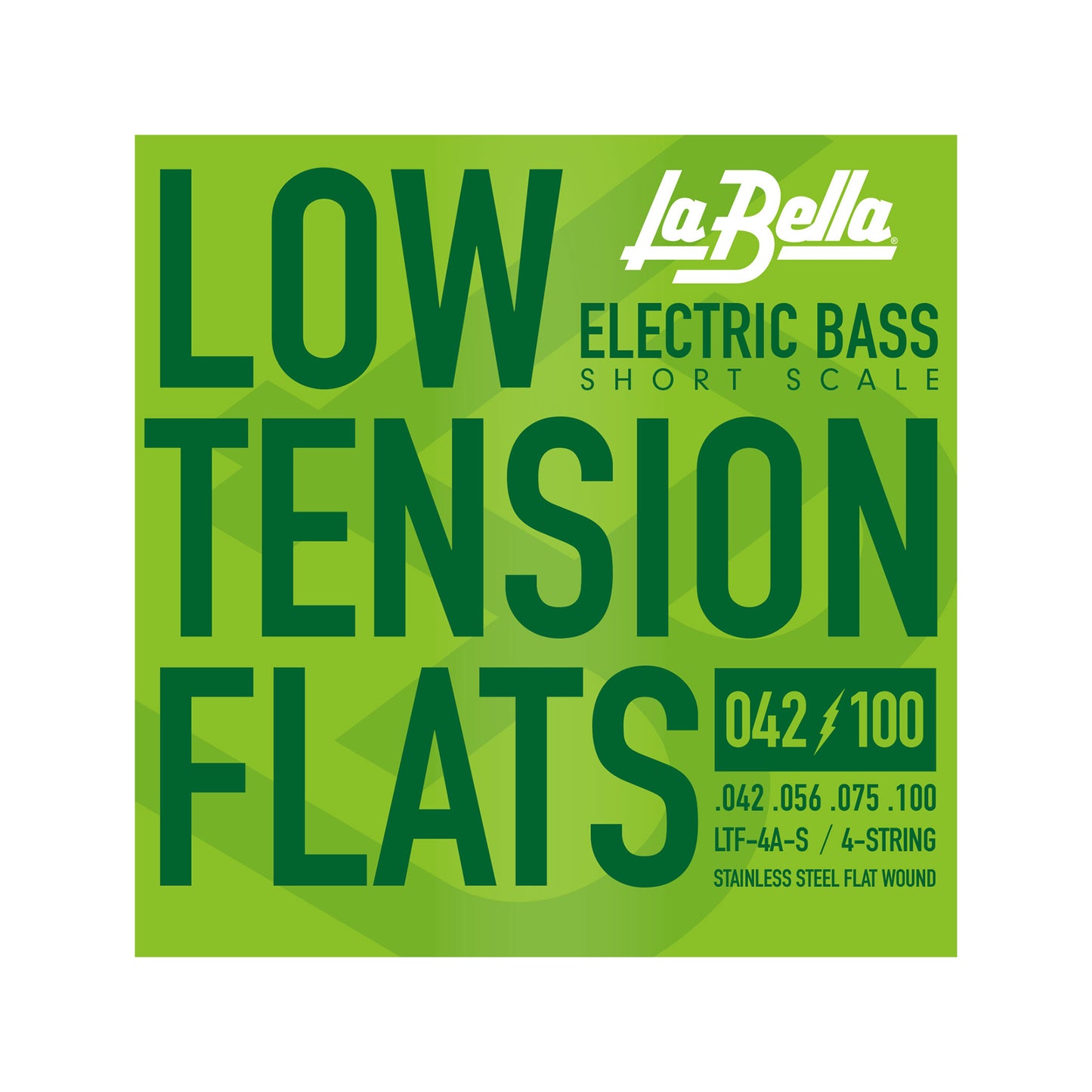 La Bella LTF-4A-S Low Tension Flexible Flats Short Scale 42-100