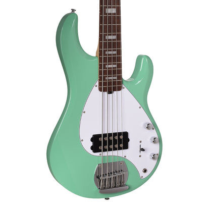 Sterling by Music Man StingRay 5 Plus RAY5X 5-String Electric Bass Seafoam Green Bass Guitars