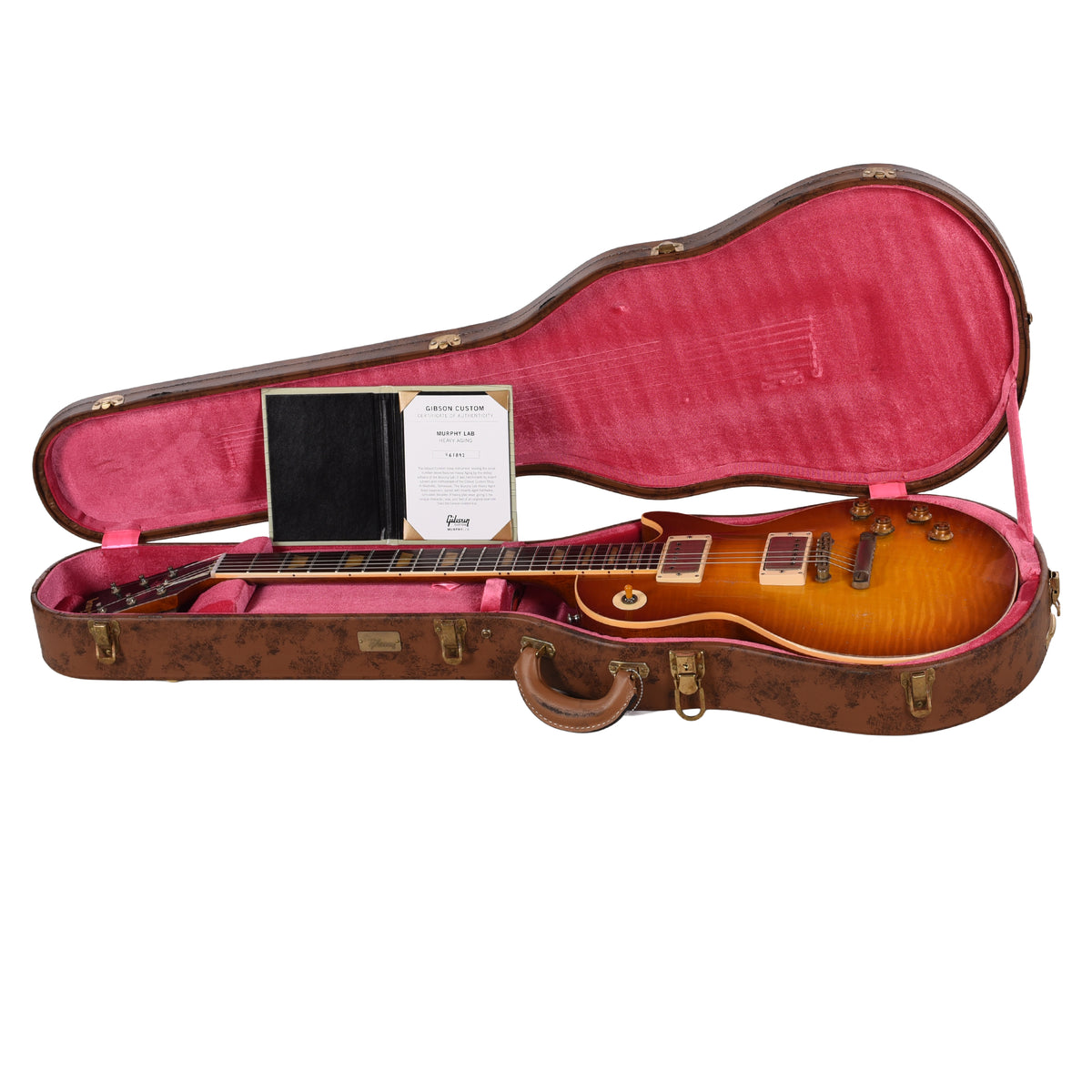Gibson Custom Shop Limited Edition 1959 Les Paul Standard Reissue Heavy Aged Molten Amber Burst w/AAA Figured Maple Top Electric Guitars