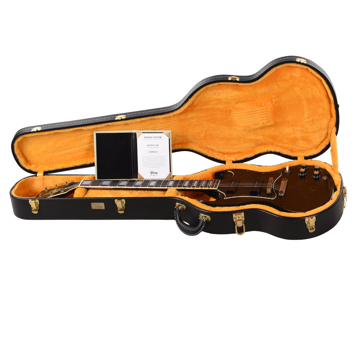 Gibson Custom Shop Limited Run SG Custom Batwing P90 Ebony Murphy Lab Heavy Aged Electric Guitars