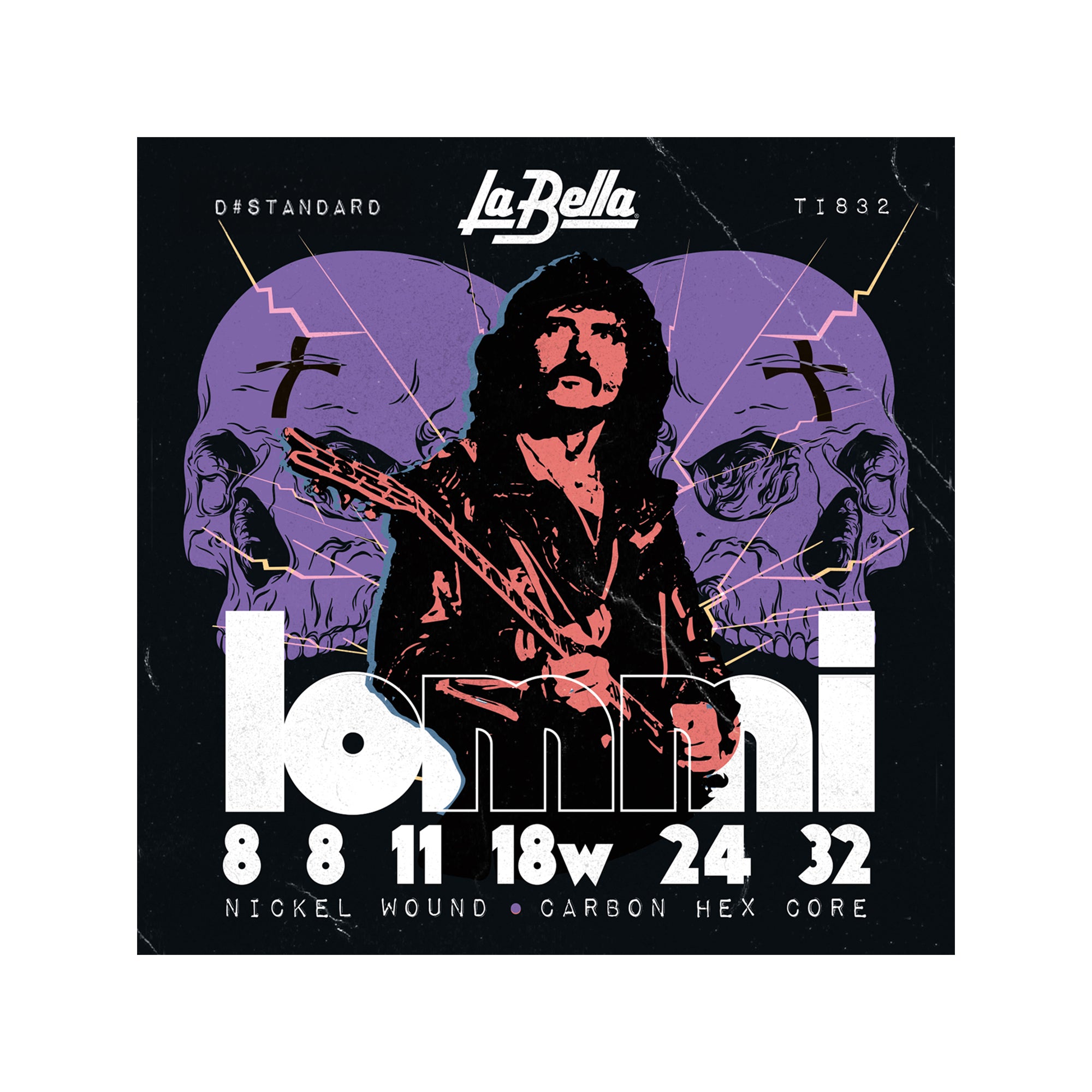 La Bella TI832 Tony Iommi Signature Electric Guitar Strings 8-32