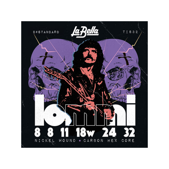 La Bella TI832 Tony Iommi Signature Electric Guitar Strings 8-32