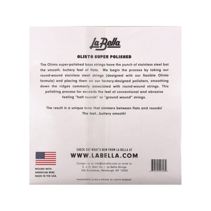 La Bella SP-47107 Super Polished Bass Strings 4-String Set 47-107