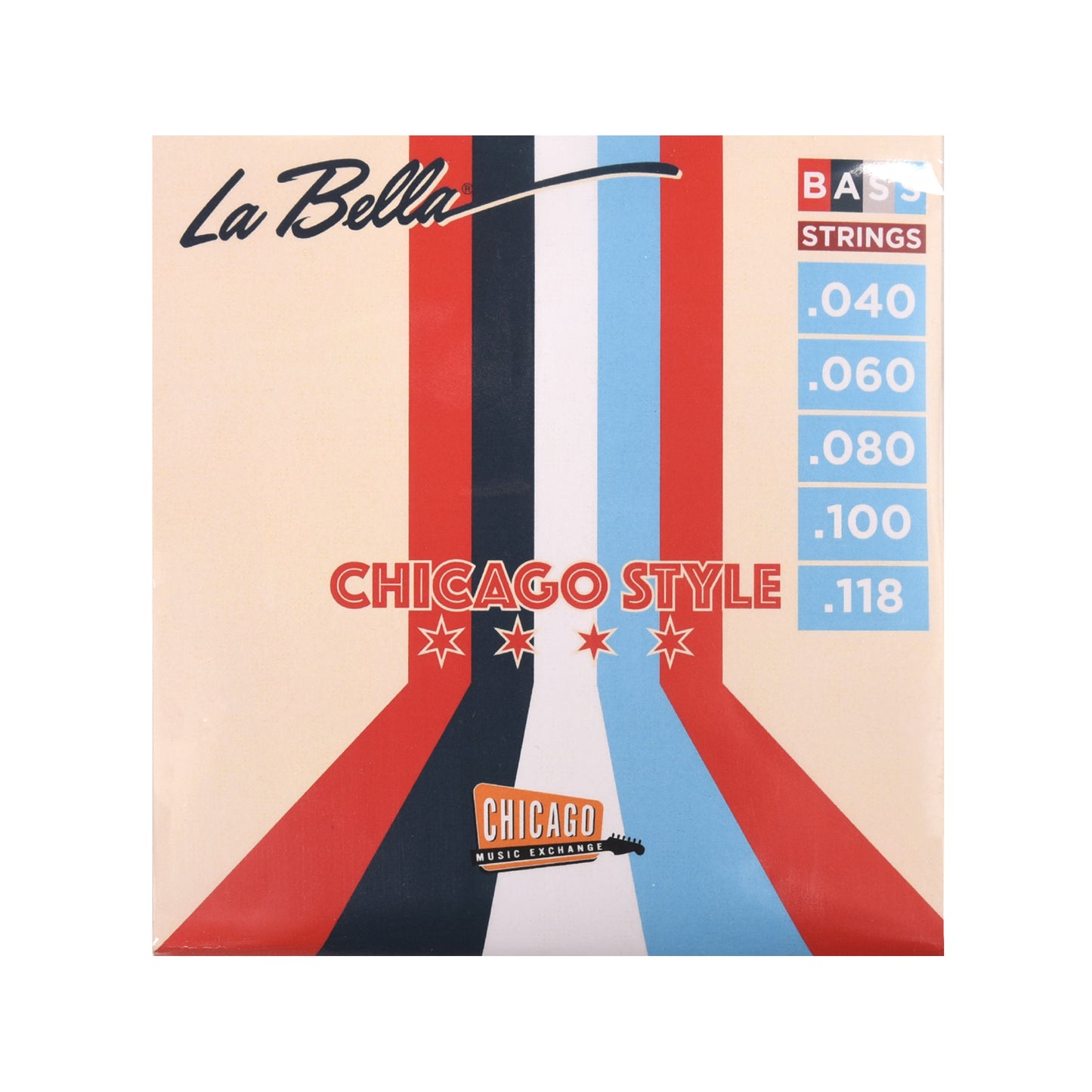 La Bella "Chicago Style" Pure Nickel Bass Strings 5-String 40-118