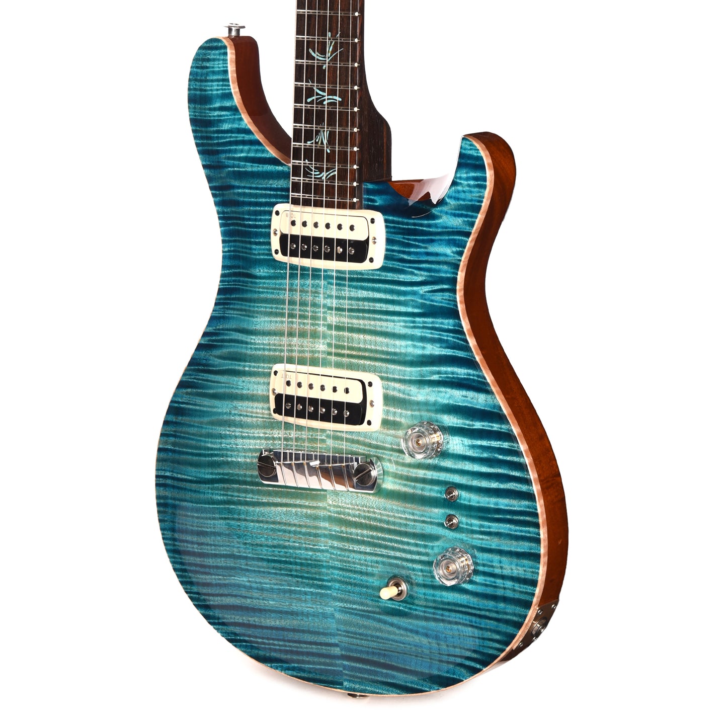 PRS Private Stock #11766 Paul's Guitar Curly Maple/Figured South American Mahogany Turquoise Glow w/Brazilian Rosewood Neck & Semi-Hollow Body/No F-Hole