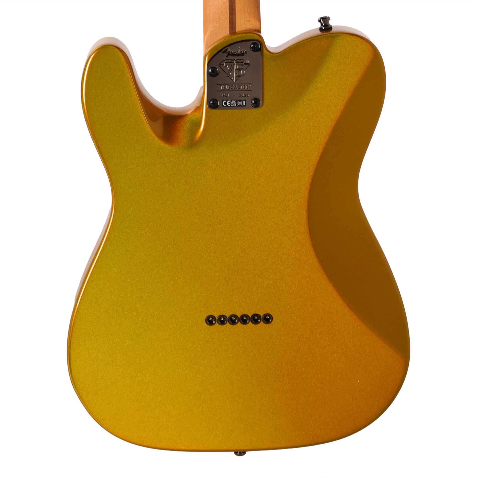 Fender 75th Anniversary American Ultra II Telecaster Ebony Fingerboard Liquid Gold Electric Guitars