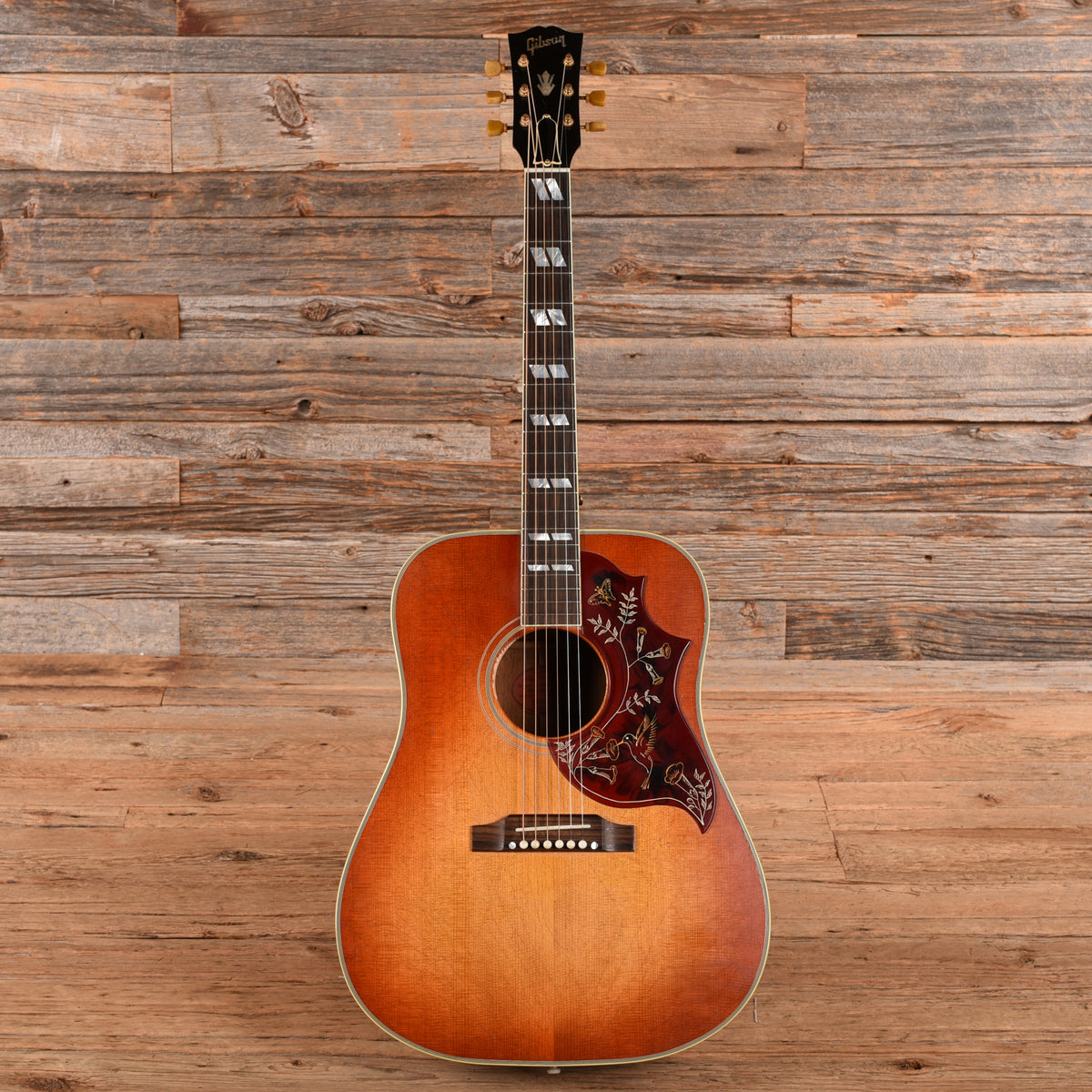 Gibson Custom Murphy Lab '60 Hummingbird Reissue Light Aged Aged Cherry Sunburst 2024 Acoustic Guitars