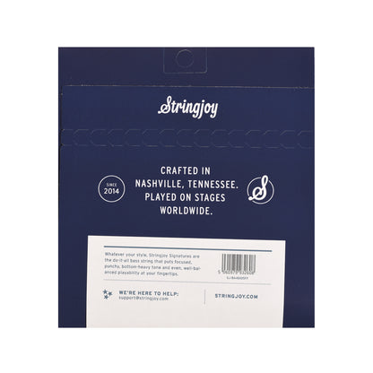 Stringjoy Signatures Light Gauge 45-105 4-String Fanned Fret Nickel Wound Bass Guitar Strings