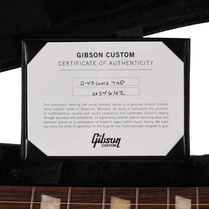 Gibson Custom Shop M2M J-45 Gold Top Gloss w/Trapezoid Inlays