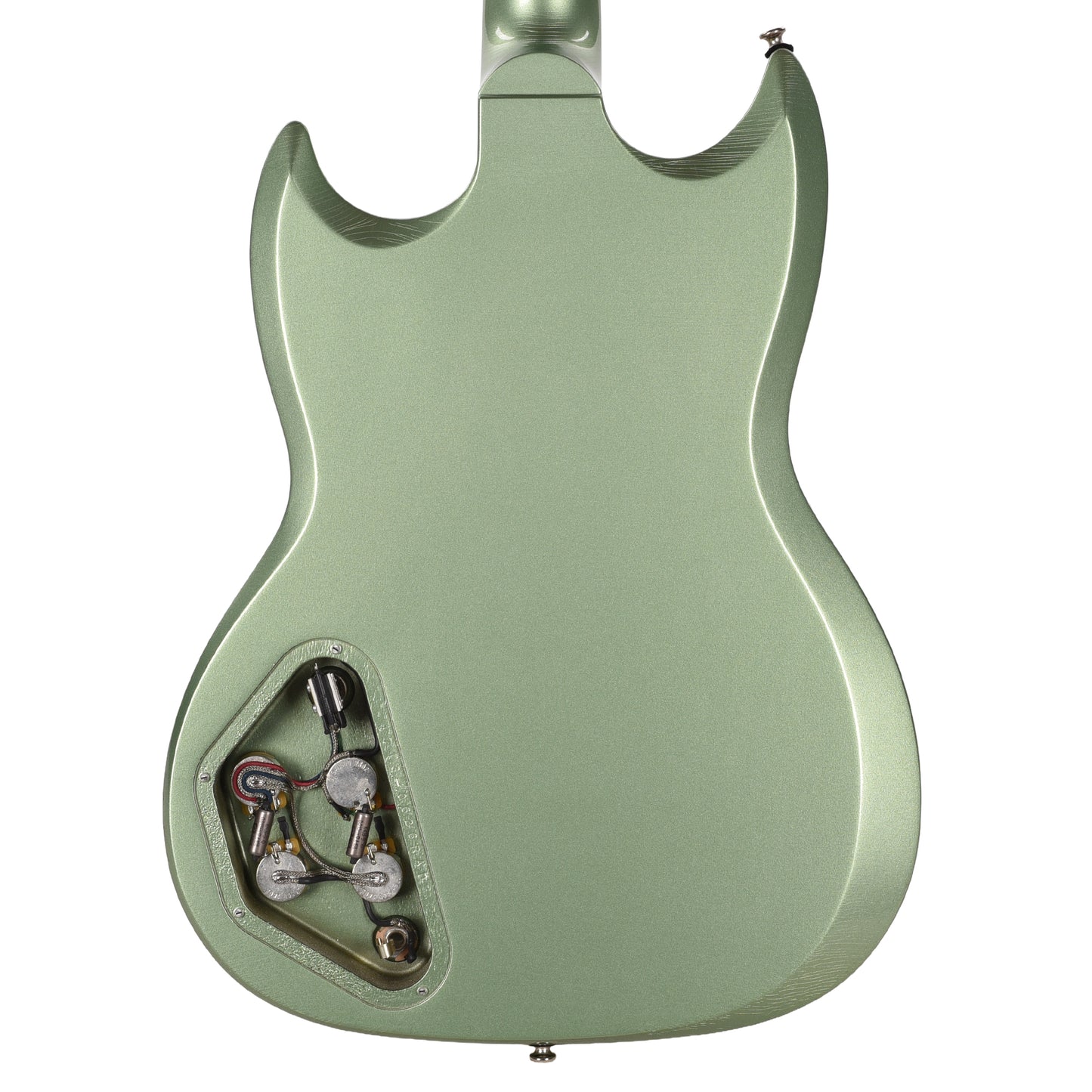 Frank Brothers Radar Deluxe Mahogany/Maple Sage Green w/ V.O. P90s