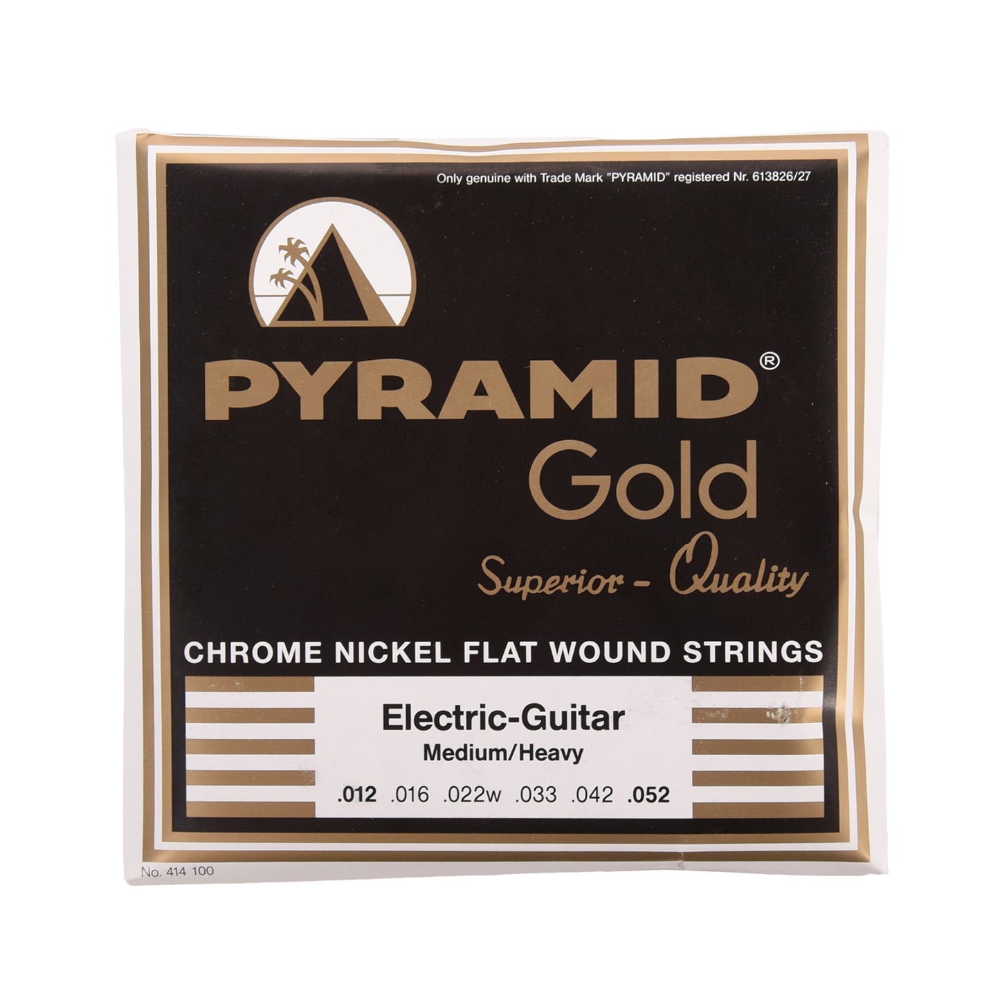 Pyramid Gold Flatwound Medium / Heavy Electric Guitar Strings 12-52