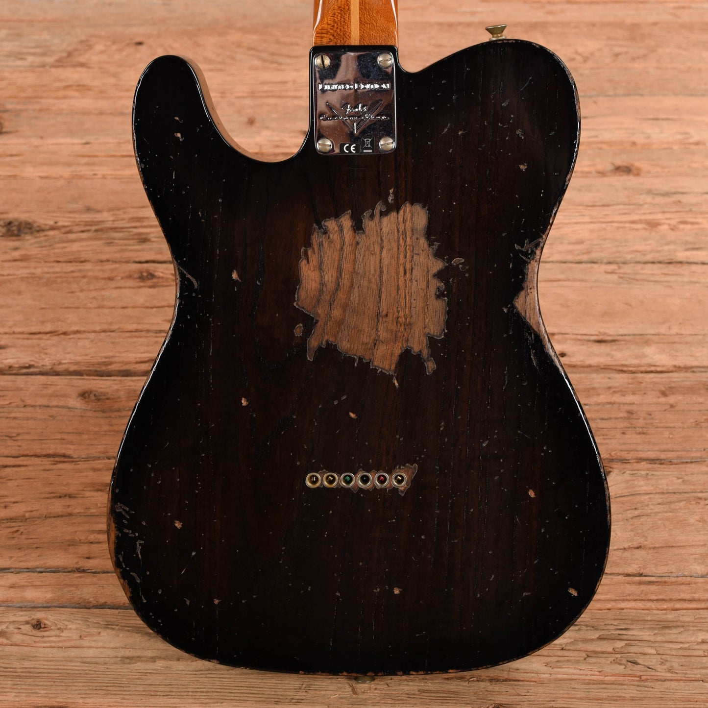 Fender Custom Shop Limited Roasted Reverse '50s Telecaster Heavy Relic Ebony Transparent 2025