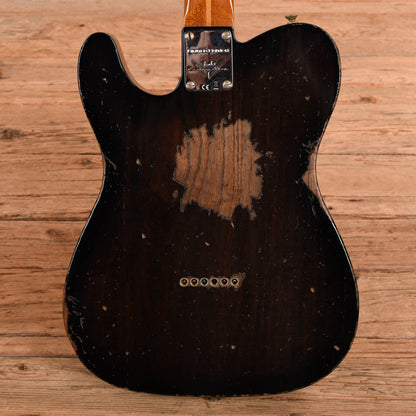 Fender Custom Shop Limited Roasted Reverse '50s Telecaster Heavy Relic Ebony Transparent 2025