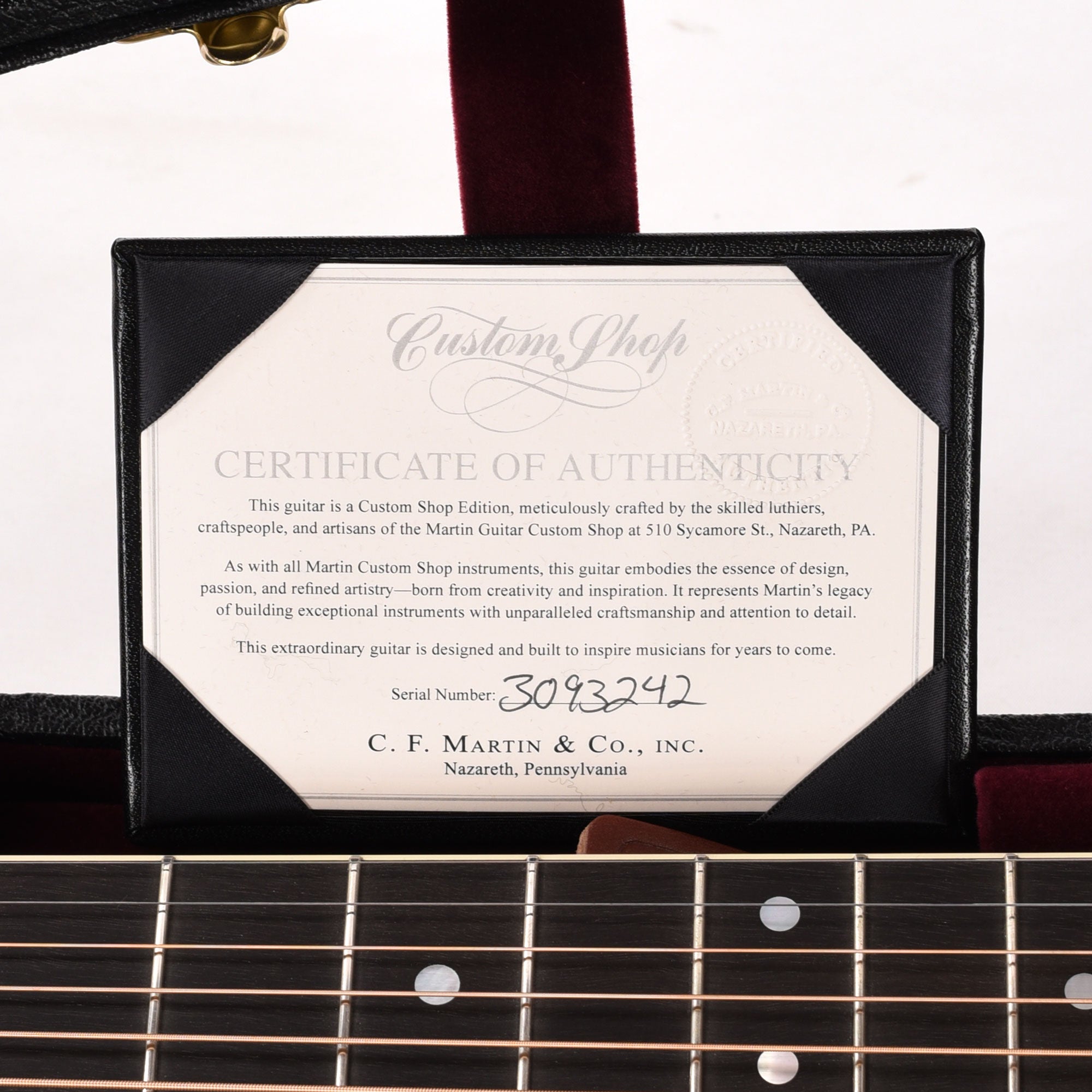 Martin Custom Shop D-35 Style Dreadnought Adirondack Spruce VTS/Wild Grain East Indian Rosewood Black Top Acoustic Guitars