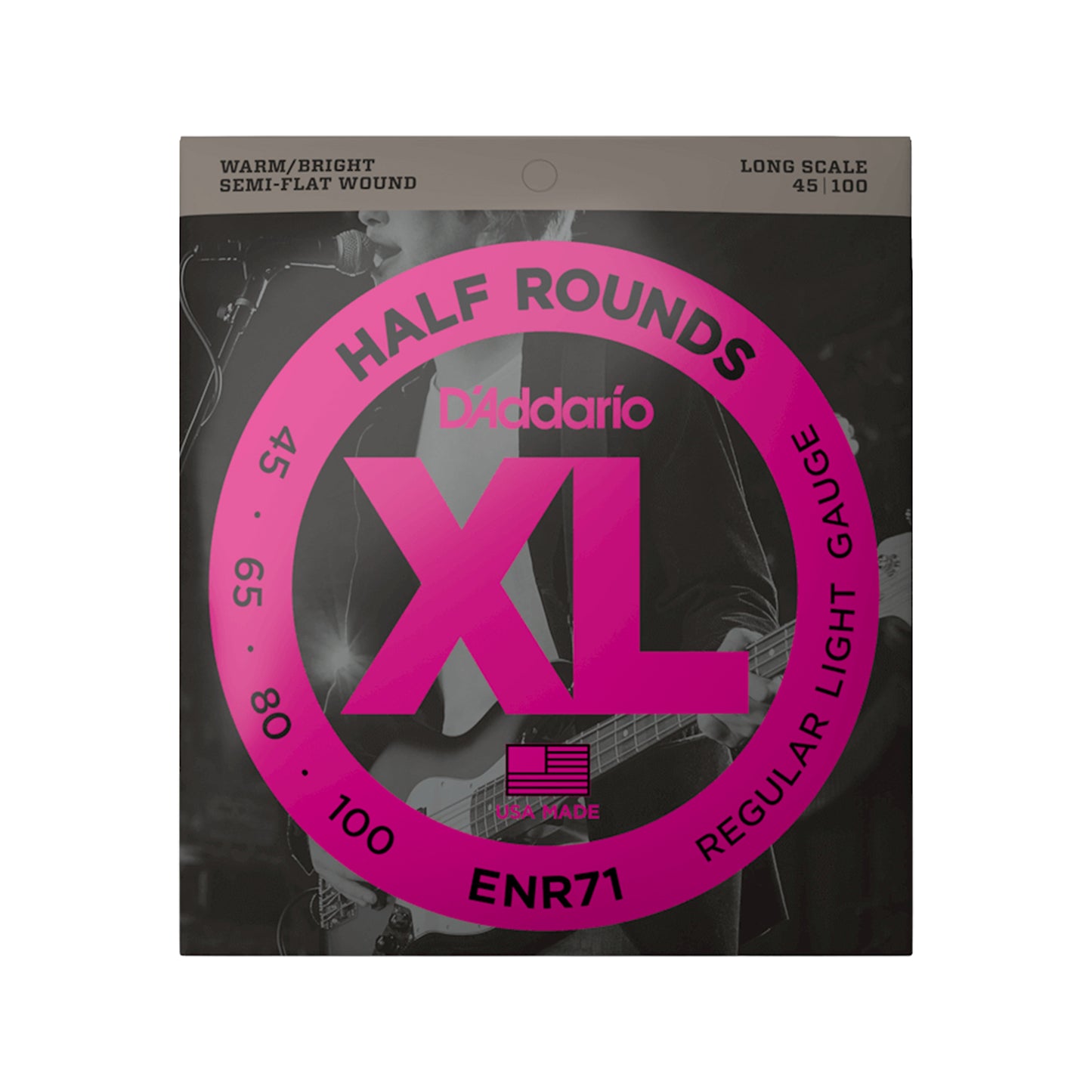 D\'Addario ENR71 Half Rounds Light Bass Strings