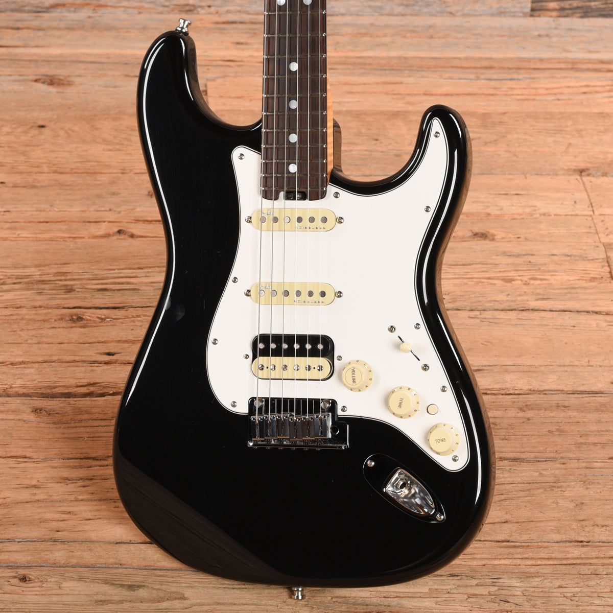 Fender Custom Shop Custom Elite Stratocaster HSS RW Black Pearl Prototype Black 2017 Electric Guitars