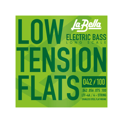 La Bella LTF-4A Low Tension Flexible Flat Wound Bass Strings 43-100