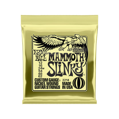 Ernie Ball Mammoth Slinky Nickel Wound Electric Guitar Strings w/wound G 12-62