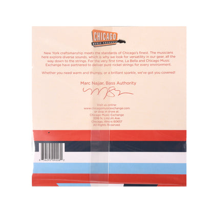 La Bella "Chicago Style" Pure Nickel Bass Strings Bass VI 26-95