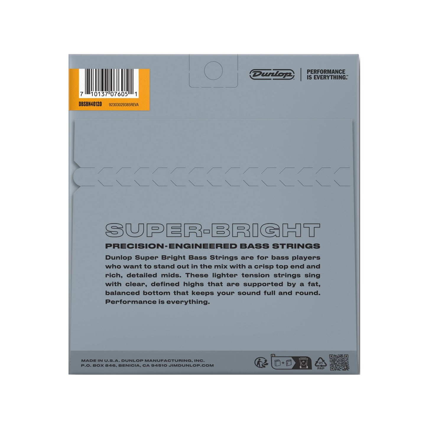 Dunlop Super Bright Nickel Wound Bass Strings 5-String Light 40-120