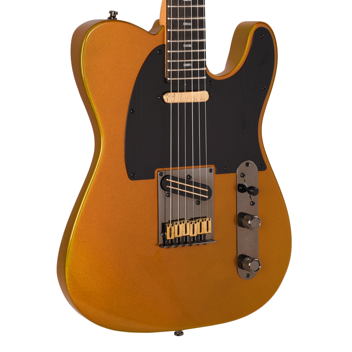 Fender 75th Anniversary American Ultra II Telecaster Ebony Fingerboard Liquid Gold Electric Guitars