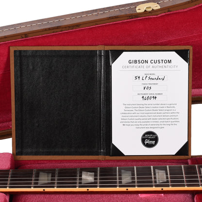 Gibson Custom Shop 1959 Les Paul Standard "CME Spec" AAA Torrefied Maple Factory Burst VOS w/'59 Carmelita Neck