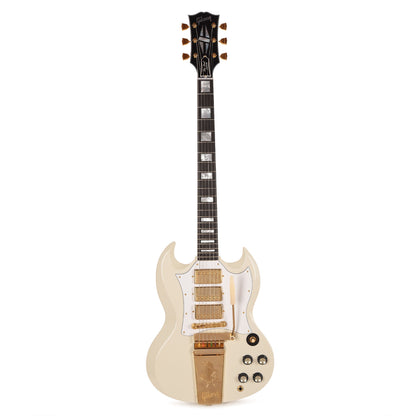 Gibson Custom Shop 1963 Les Paul SG Custom "CME Spec" Polaris White VOS w/Maestro Vibrola & Full Batwing Pickguard