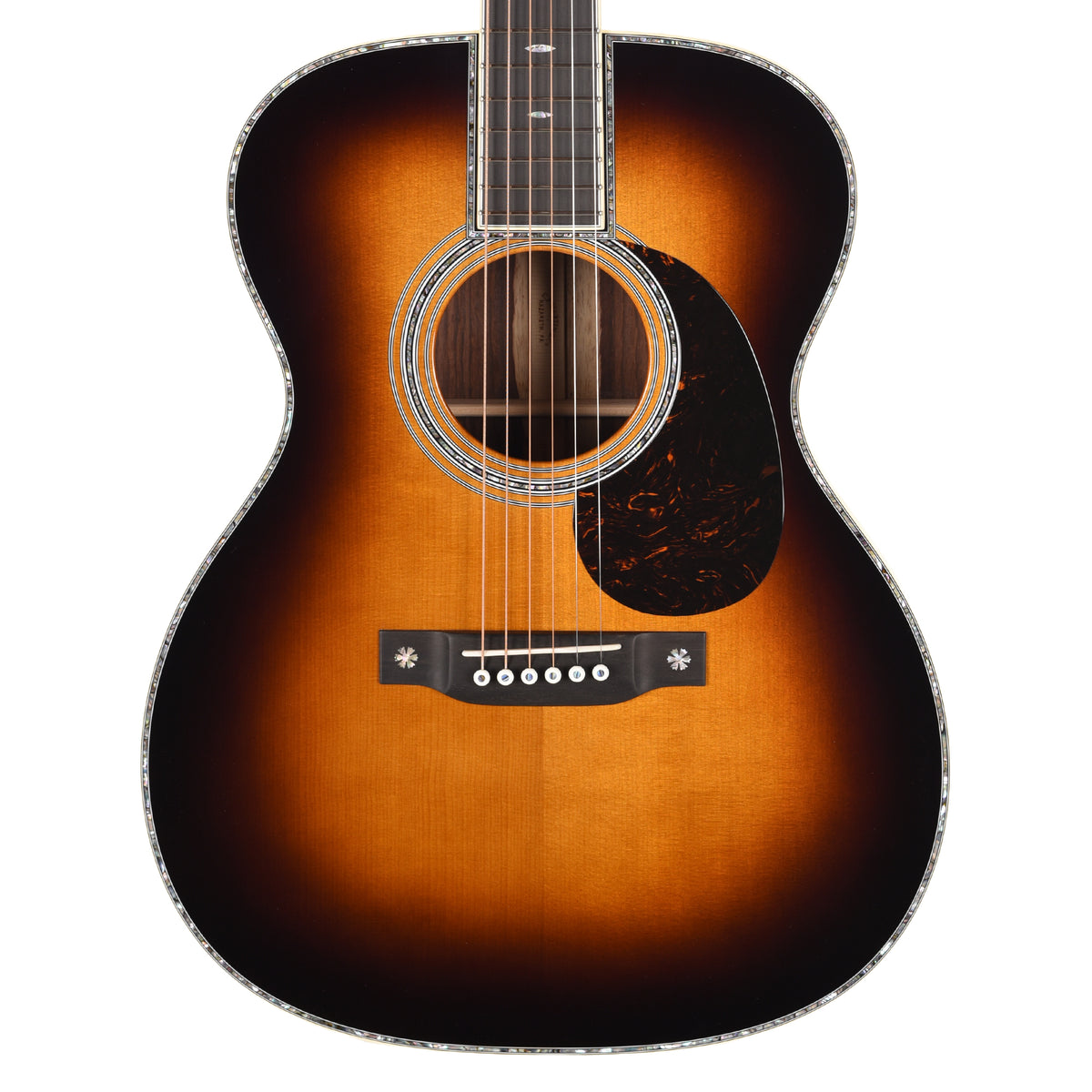 Martin Custom Shop OM-42 Style Auditorium Adirondack Spruce VTS/Guatemalan Rosewood 1935 Sunburst Acoustic Guitars