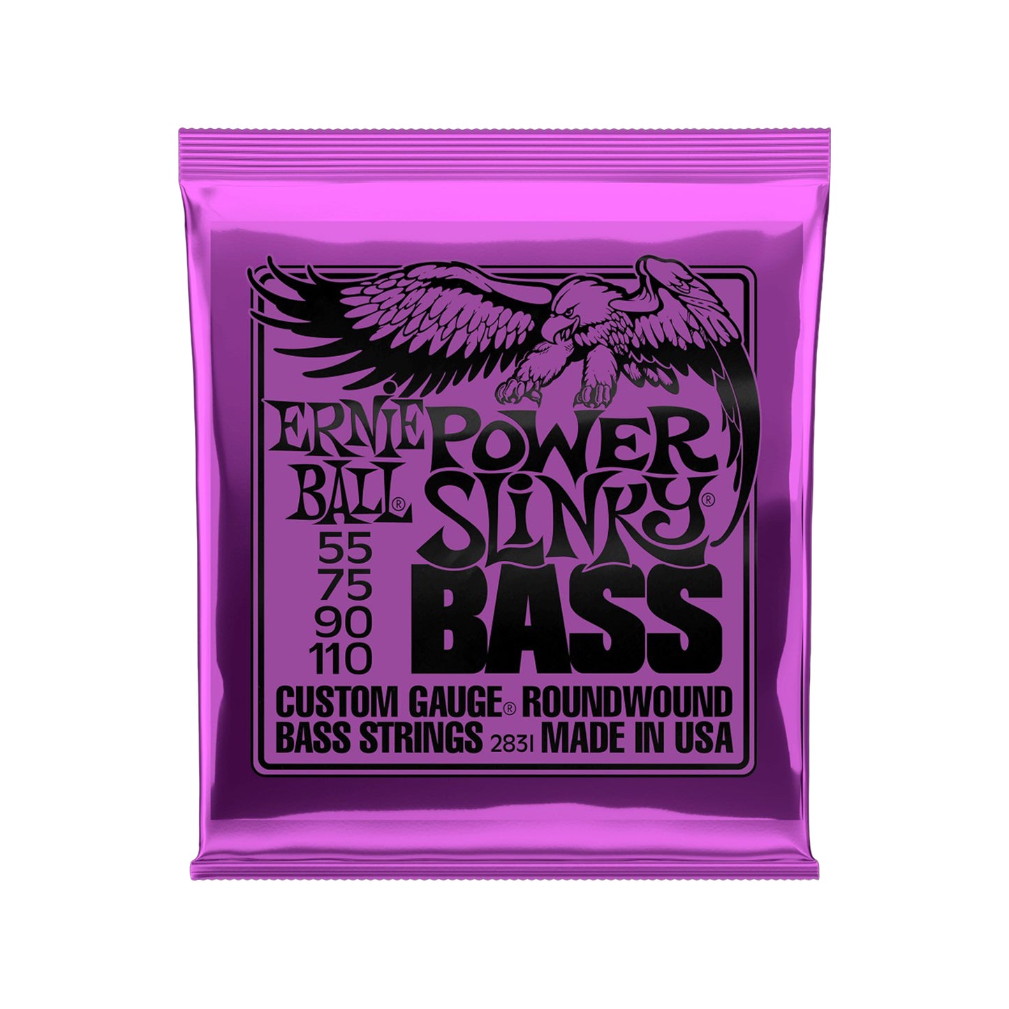 Ernie Ball Power Slinky Bass Strings Roundwound Set 55-110