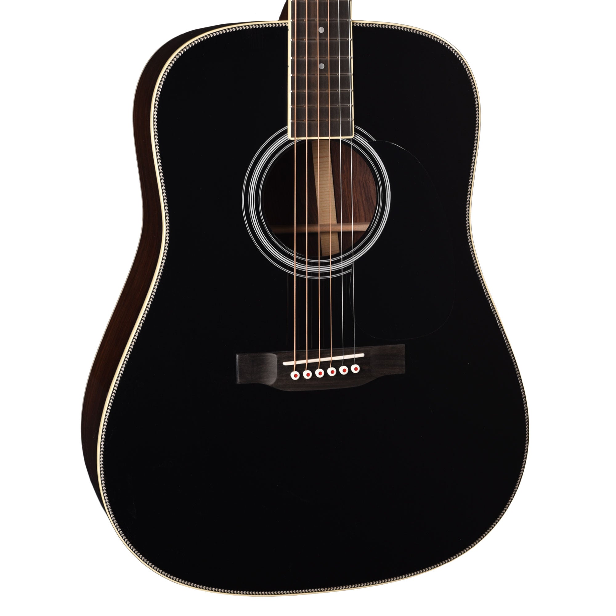 Martin Custom Shop D-35 Style Dreadnought Adirondack Spruce VTS/Wild Grain East Indian Rosewood Black Top Acoustic Guitars