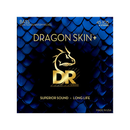 DR Strings DRAGON SKIN+ Quantum Nickel Bass Strings Medium 45-105