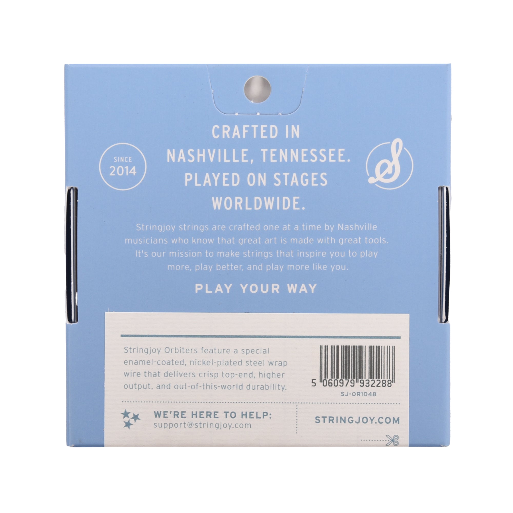 Stringjoy Orbiters Balanced Light Gauge 10-48 Coated Nickel Wound Electric Guitar Strings