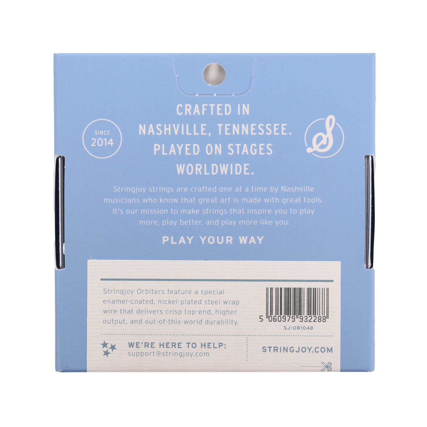 Stringjoy Orbiters Balanced Light Gauge 10-48 Coated Nickel Wound Electric Guitar Strings