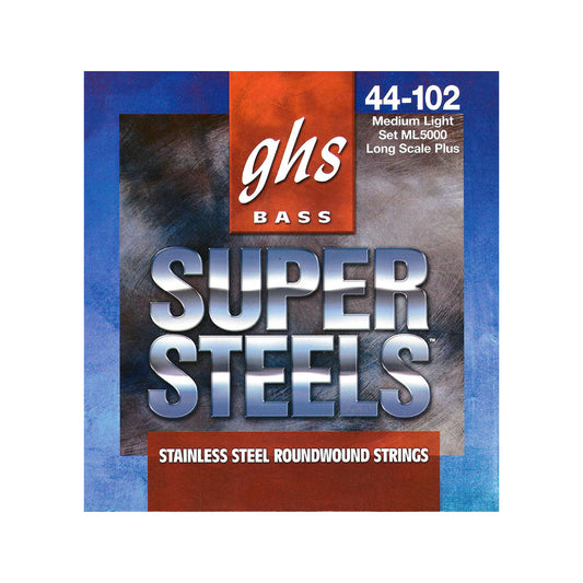 GHS Super Steels Long Scale Plus Medium Light Bass 44-102