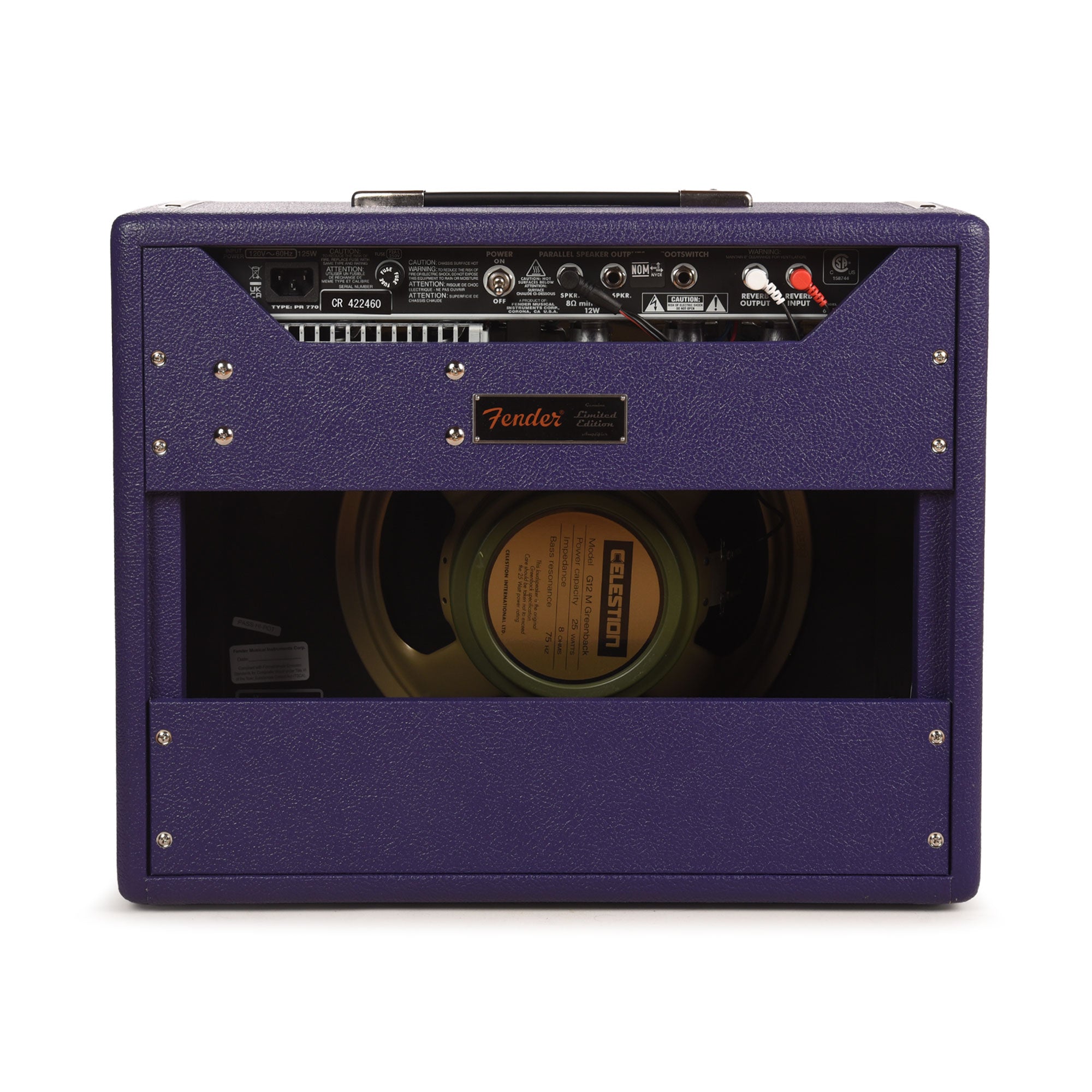 Fender FSR '65 Princeton Reverb 15w 1x10 Combo Plum w/ Celestion Greenback