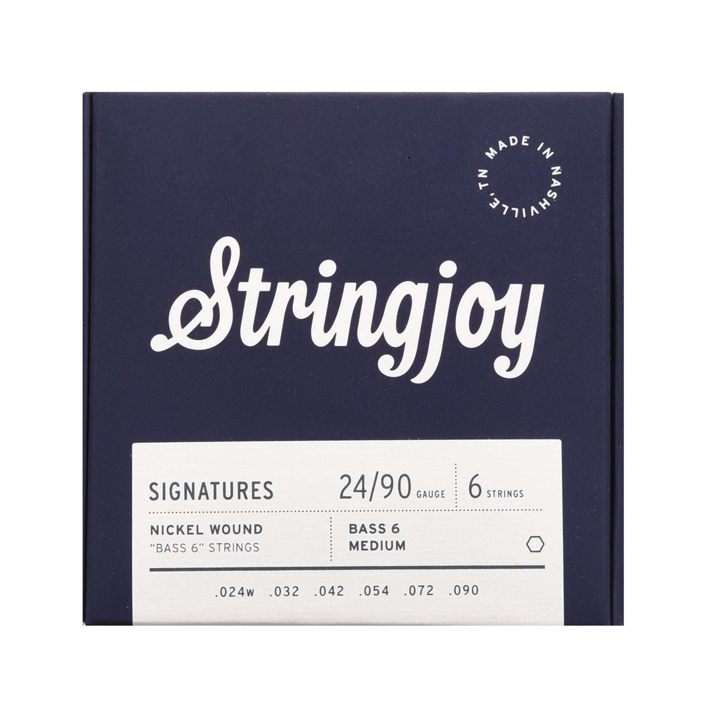 Stringjoy Signatures Bass VI Balanced Medium Gauge 24-90 Nickel Wound Guitar Strings