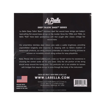 La Bella 760FM-S Deep Talkin' Bass Flats Medium Short Scale 49-109