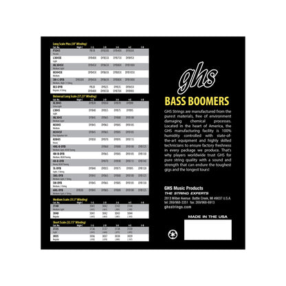GHS Bass Boomers 40-95 Long Scale