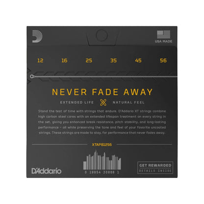 D'Addario XT Phosphor Bronze Acoustic Guitar Strings, Light Top/Medium Bottom 12-56