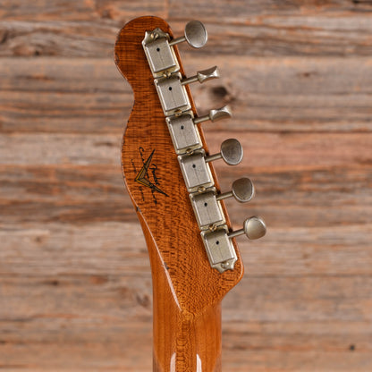 Fender Custom Shop Limited Roasted Reverse '50s Telecaster Heavy Relic Ebony Transparent 2025
