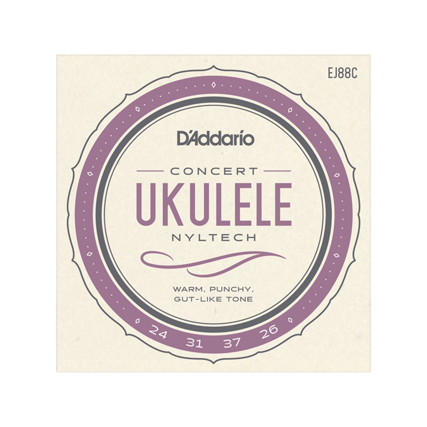D'Addario EJ88C Nyltech Ukulele Strings Concert